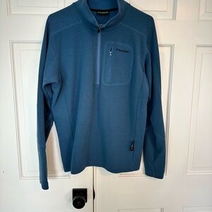 Sage L Blue Quarter-Zip Athletic Quick dry Pullover